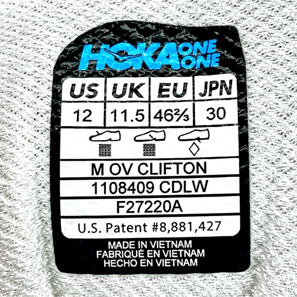 📌SOLD📌 HOKA ONE ONE X OUTDOOR VOICES CLIFTON 4 RUNNING SHOES - Picture 16 of 16